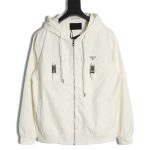 Prada 23Fw metal lock functional hooded jacket