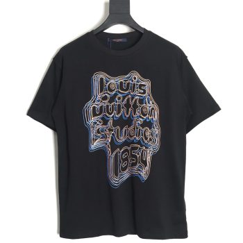 Louis Vuitton geometric neon print short-sleeved T-shirt