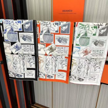Hermes Scarf Stamp Carre 90 Le Philateliste du Faubourg 90*90cm