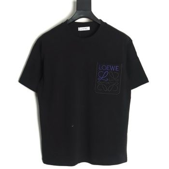 Loewe Pocket Logo Embroidered Short Sleeve T-Shirt TSK1