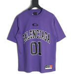 Balenciaga basketball jersey embroidered print short-sleeved T-shirt TSK1