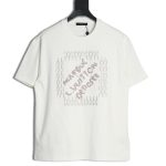 Louis Vuitton tricolor beaded embroidered short-sleeved T-shirt