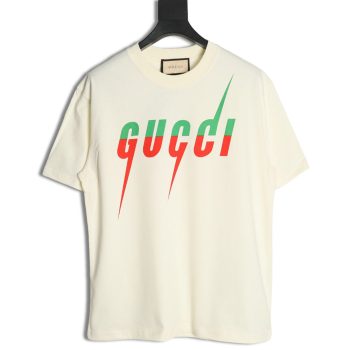 Gucci lightning print short-sleeved T-shirt