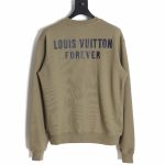 Louis Vuitton Fake Pocket Lettering Print Crew Neck Sweatshirt TSK1