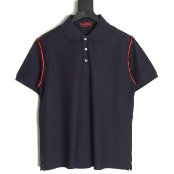 Gucci webbing splicing short-sleeved POLO shirt TSK2