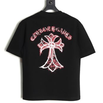 Chrome Hearts mottled cross Sanskrit print short sleeves TSK1