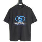 Balenciaga LOGO vertical cracked print short-sleeved T-shirt TSK1