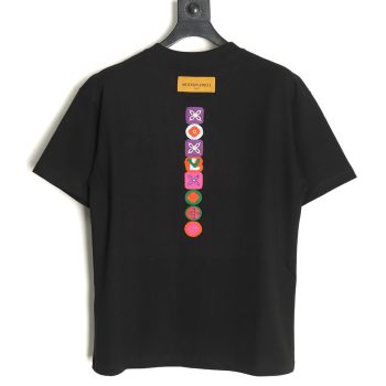 Louis Vuitton four-leaf clover logo embroidered short-sleeved T-shirt TSK1