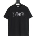Dior & Stone island co-branded embroidered logo short-sleeved T-shirt TSK1