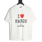 Balenciaga Valentine's Day limited edition heart print short-sleeved T-shirt