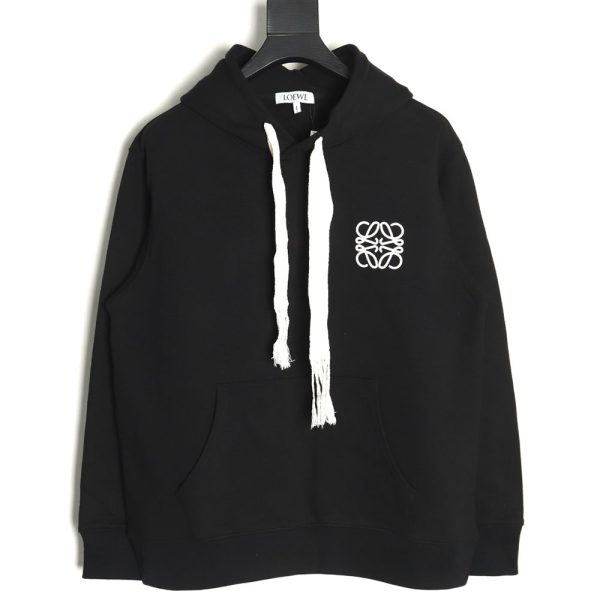 Loewe 3D embroidered streamer hooded sweatshirt
