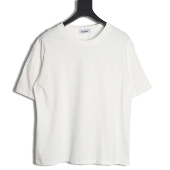 Loewe 23SS three-dimensional embossed four-leaf clover short-sleeved T-shirt
