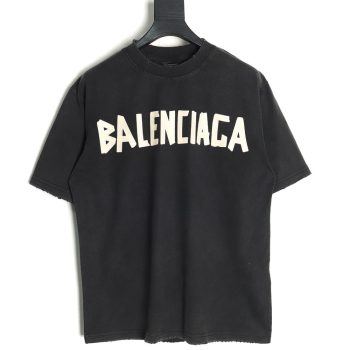 Balenciaga Tape Print Short Sleeve T-Shirt TSK5