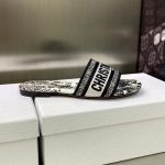 Christian Dior Dway Slide White and Black