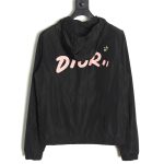 Dior embroidered letters small wasp hooded jacket TSK2