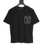 Louis Vuitton Line Fake Pockets Embroidered Short Sleeves TSK1