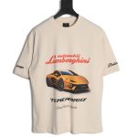 Balenciaga & Lamborghini printed short-sleeved T-shirt