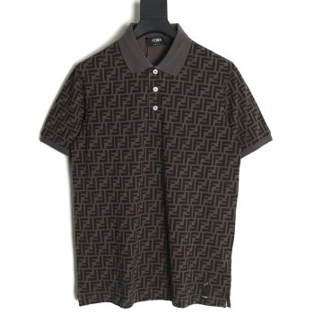 Fendi Double F full print short-sleeved POLO shirt TSK1