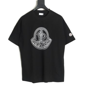 Moncler overlapping logo print short sleeves TSK1