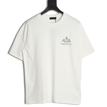 Prada chest lettering logo short sleeves