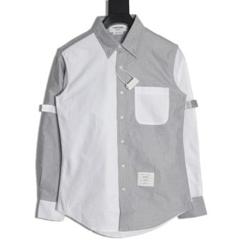 Thom Browne Contrast Shirt with Double Armband Design