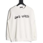 LOUIS VUITTON LV Louis VuittonLouis Vuitton LV Louis Vuitton 23FW graffiti print crew neck sweatshirt