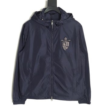 Fendi badge hooded jacket