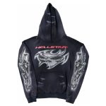 Hell Star Letters Arm Graphic Hoodie