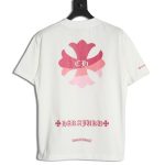 Chrome Hearts purple horseshoe gradient logo short-sleeved T-shirt