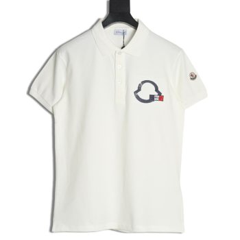 Moncler Chest Embroidered Logo Polo Short Sleeve