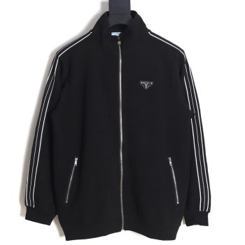 Prada 23Fw triangle logo side webbing suit jacket