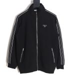 Prada 23Fw triangle logo side webbing suit jacket