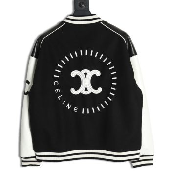 Celine patchwork embroidered baseball jacket