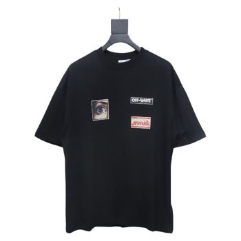 Off-White eye letter logo short-sleeved T-shirt