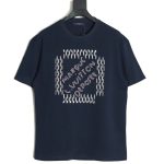 Louis Vuitton tricolor beaded embroidered short-sleeved T-shirt TSK1
