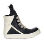 Rick Owens Strobe Geobasket Megalace High 'Black Milk'