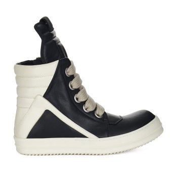 Rick Owens Strobe Geobasket Megalace High 'Black Milk'