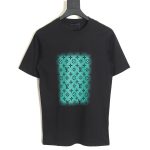 Louis vuitton square green full print short-sleeved T-shirt