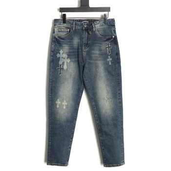 Chrome Heart Classic Cross Denim Pants