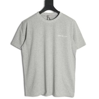 Dior cursive embroidered letters short-sleeved T-shirt TSK2