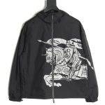 Burberry Equestrian Rider Logo Nylon Jacket
