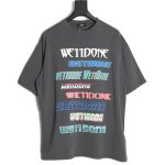 we11 done luminous bullet screen print short-sleeved T-shirt TSK1