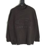 Balenciaga embossed three-dimensional lettering hole knit sweater TSK1