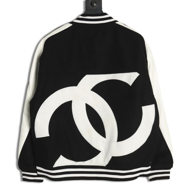 Chanel splicing embroidery baseball jacket TSK1