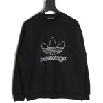 Balenciaga x Adidas Trefoil print crew neck sweatshirt tsk1