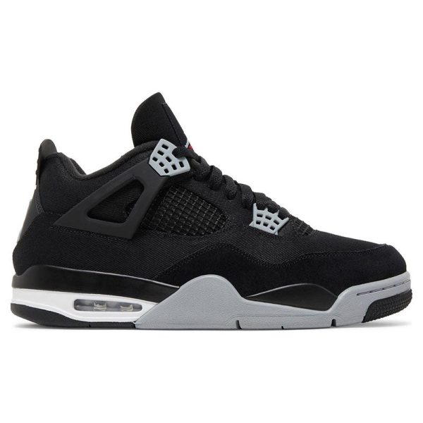 AIR JORDAN 4 RETRO 'BLACK CANVAS'