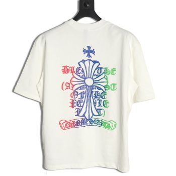 Chrome Hearts Sanskrit Cross Color Foam Printed T-Shirt