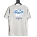 The North face snow mountain forest print short-sleeved T-shirt