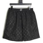 Louis Vuitton old flower pattern jacquard silk shorts