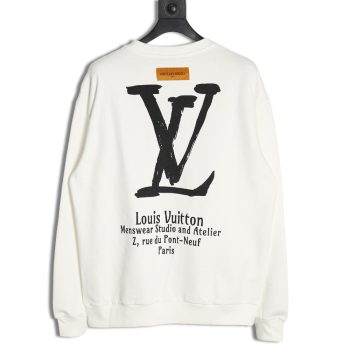 Louis vuitton limited edition slogan V letter sweatshirt